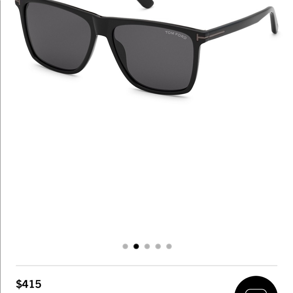 Tom Ford 57MM polarized black sunglasses